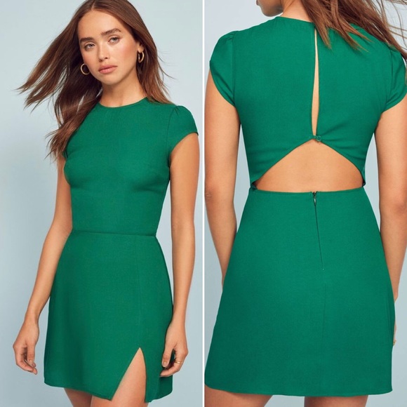 reformation lena sheath dress